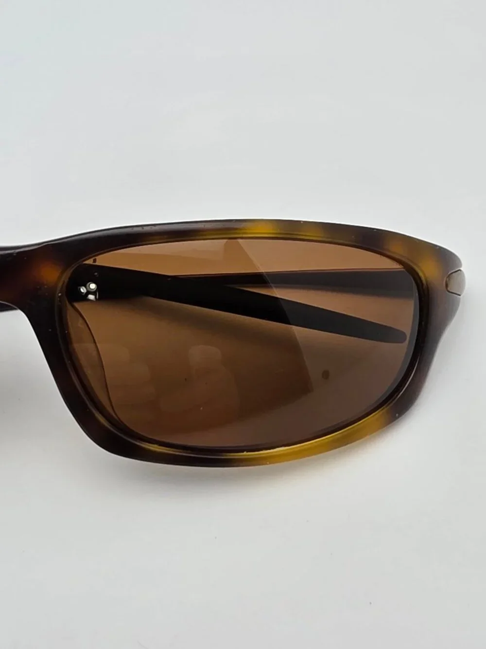 Eddie Bauer Sports Tortoise Bronze Frame Polarized Brown Lens Sunglasses w/ Case